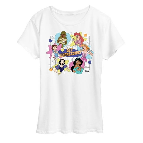 Disney Princess - Get Expressive - Women's Short Sleeve Graphic T-Shirt