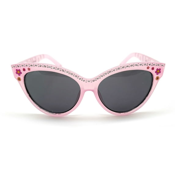 Disney Princess Girl's Fashion Sunglasses, Pink with Rhinestones