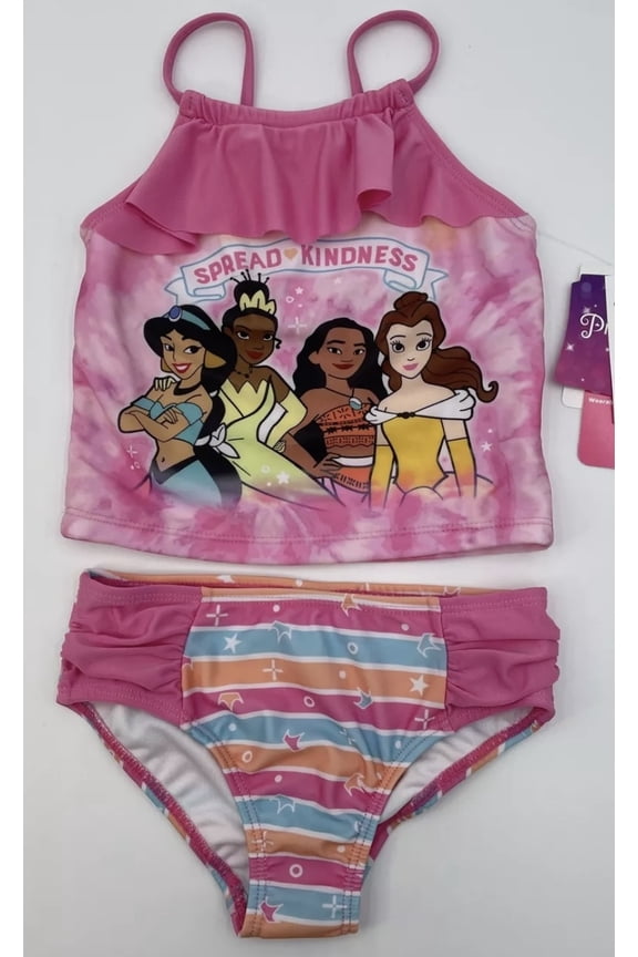 Princess Girls 2-Piece Swimsuit Set Size 4