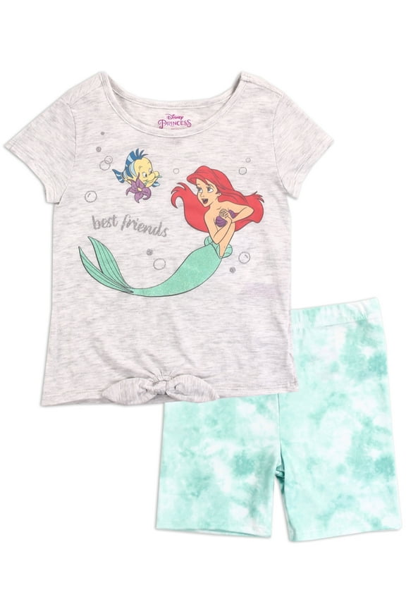 Girls' Ariel Best Friends Bike Shorts Set (Toddler Girls & Little Girls)