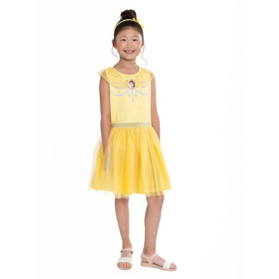 Disney Princess Girls Belle Cosplay Dress, Sizes 4-16