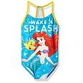 thumbnail image 1 of Disney Princess Girls' Big Ariel Swimsuit, Sky Blue, 4, 1 of 2
