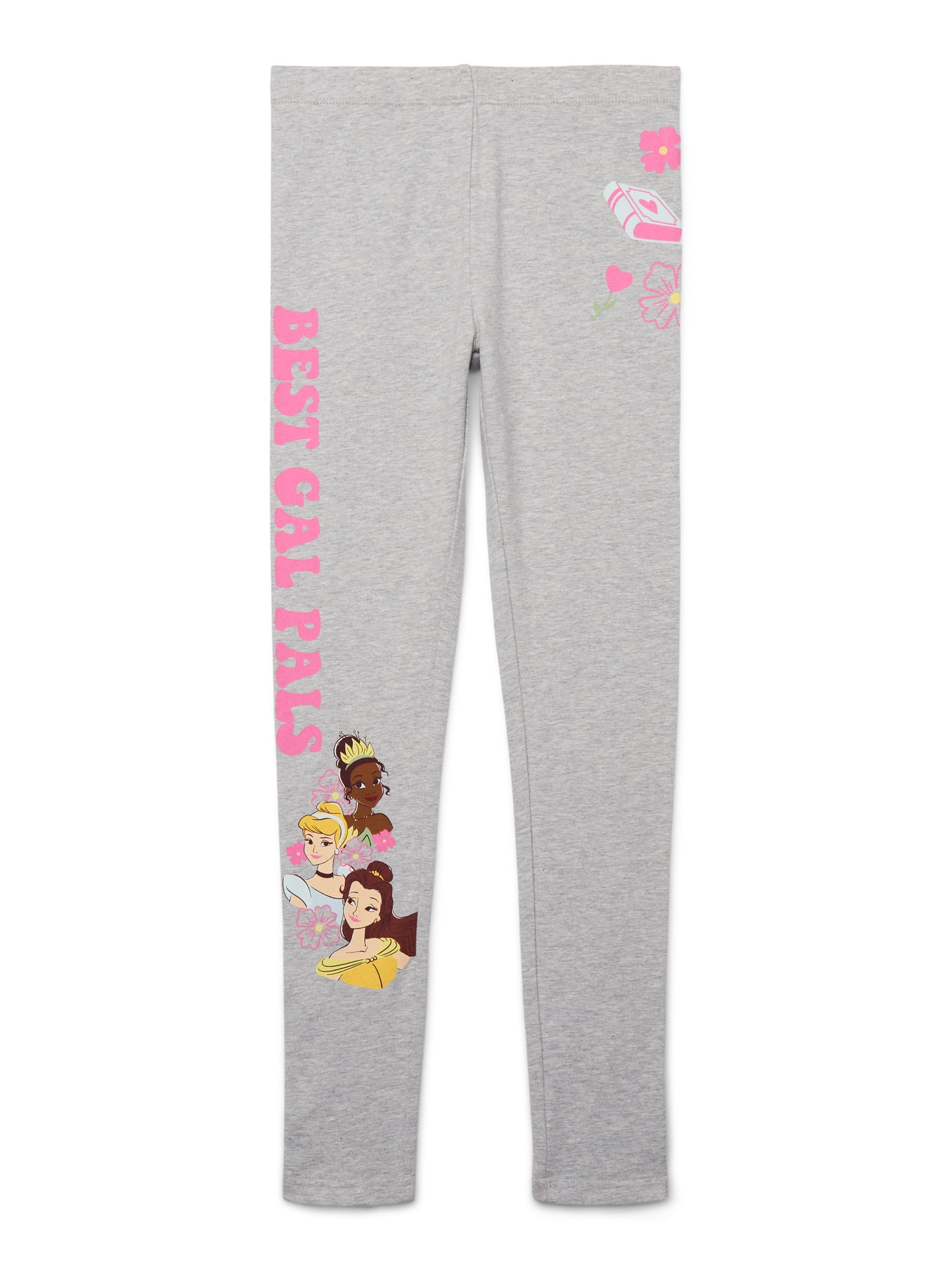 Disney Princess Girls Best Gal Pals Graphic Leggings, Sizes 4-16