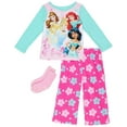 thumbnail image 1 of Disney Princess Girls Character Fleece Pajama and Sock Set, Size 8, 1 of 1
