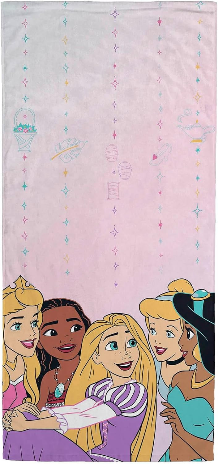 Disney Princess Girls Chat Standard Beach Bath Towel