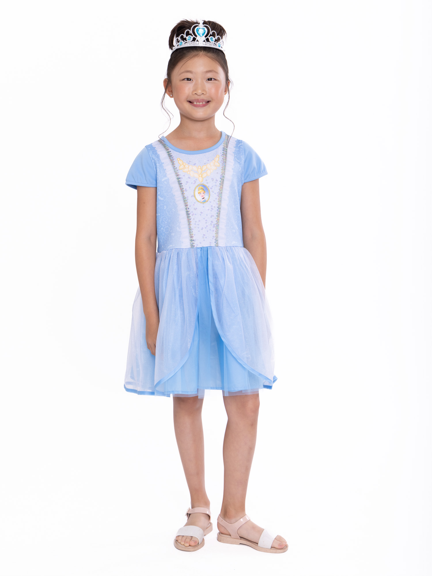 Disney Princess Girls Cinderella Cosplay Dress, Sizes 4-16 - image 1 of 14