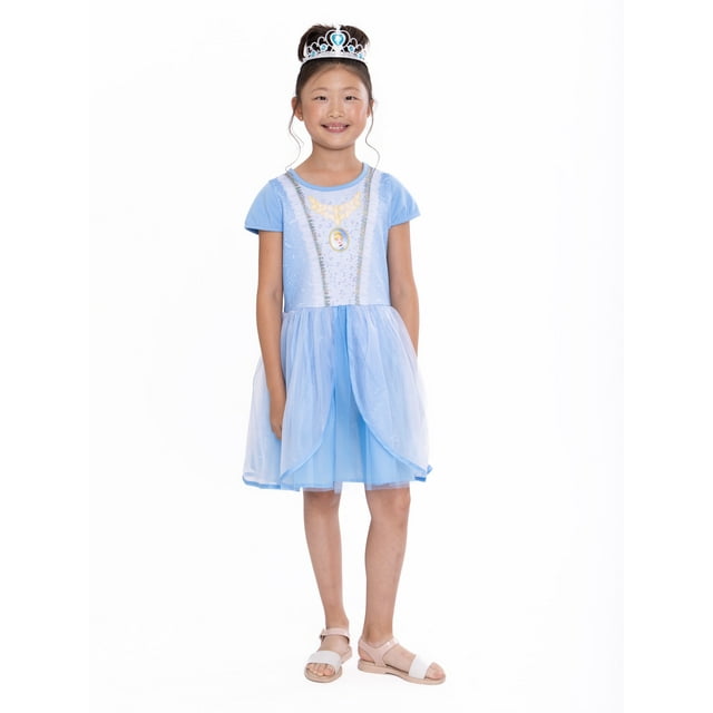 Disney Princess Girls Cinderella Cosplay Dress, Sizes 4-16