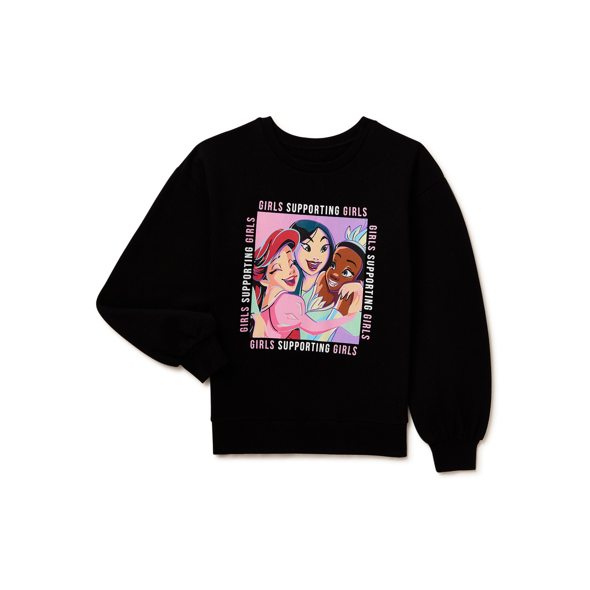 Disney Princess Girls Disney Princess Sweatshirt, Sizes 4-16 - Walmart.com