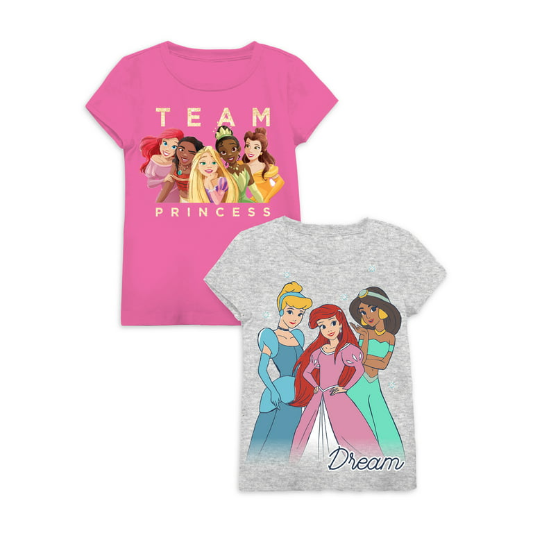 Girls Exclusive Graphic T-Shirts, 2-Pack, Sizes 4-16 - Walmart.com