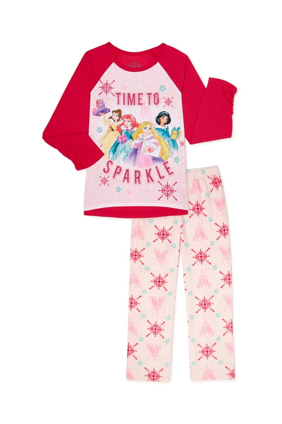 Girls Exclusive Long Sleeve Top & Long Pants, 2-Piece Pajama Set Sizes 4-12