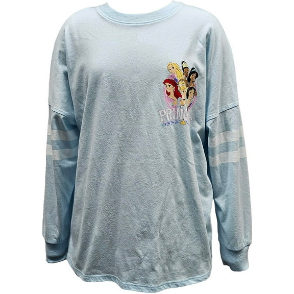 Disney Princess Girls Graphic Jersey Tee with Long Sleeves, Sizes 4-16