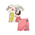thumbnail image 1 of Disney Princess Girls Graphic T-Shirt and Bike Shorts Set, 2-Piece, Sizes 4-16, 1 of 3