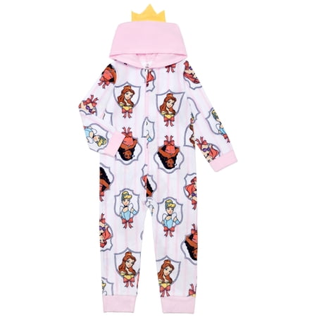Disney Princess Girls Hooded Sleeper, Sizes 4-12