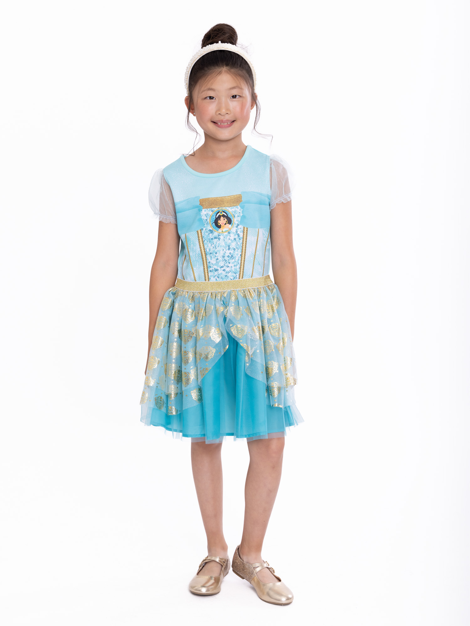 Disney Princess Girls Jasmine Cosplay Dress, Sizes 4-16 - image 1 of 12