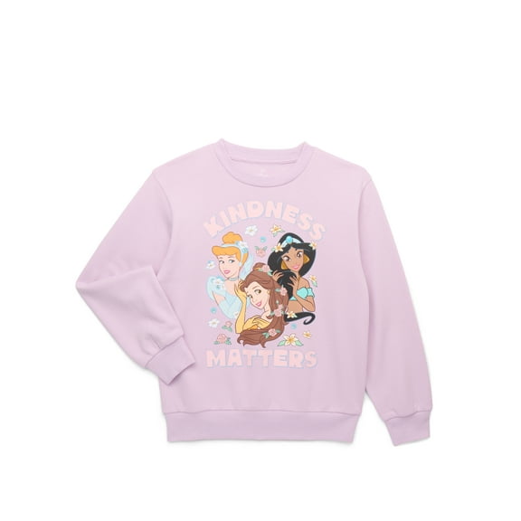 Disney Princess Girls Kindness Matters Graphic Sweatshirt, Sizes 4-16