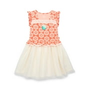 Disney Princesses Girls Little Mermaid Cosplay Dress with Puff Sleeves, Sizes 4-12