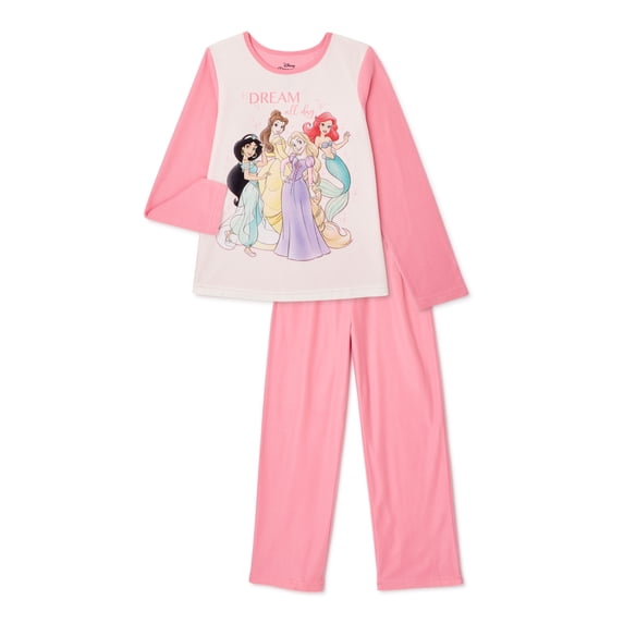 Disney Princess Girls Pajama Set, 2-Piece, Sizes 4-12