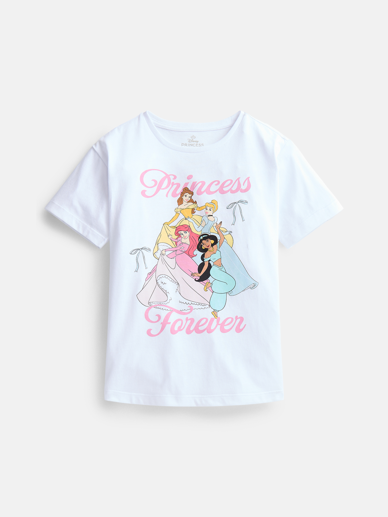 Disney Princess Girls Short Sleeve T Shirt Princess Forever Sizes 4 16: Before You Add to Cart
