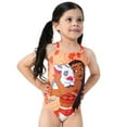 thumbnail image 1 of Disney Princess Girls Swimsuit Moana Graphic One Piece Bathing Suits Toddler 3T, 1 of 10