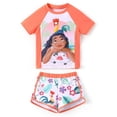 thumbnail image 1 of Disney Princess Girls Swimsuits Moana Graphic Swim Top and Shorts Bathing Suits 2 Pieces Sets Sizes 2-6, 1 of 10