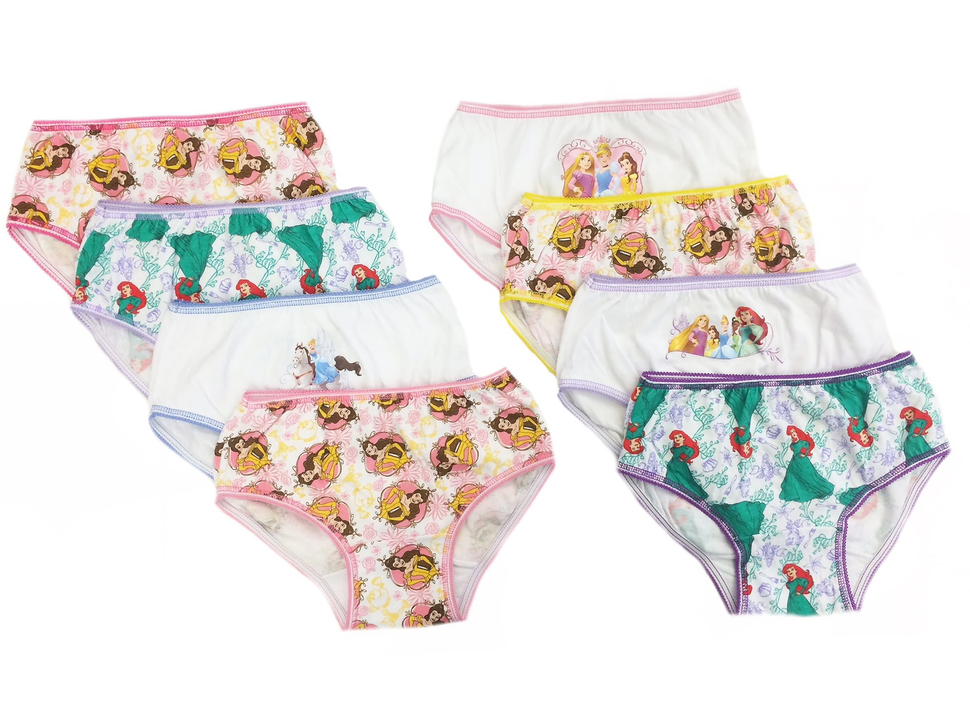 Disney® Princess Toddler Girls Set of 7 Printed Panties