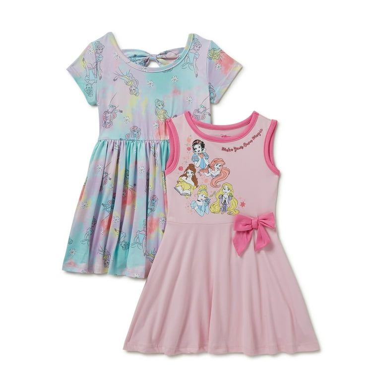Disney Princess Girls Yummy Jersey Dress 2 Pack Sizes 4 16