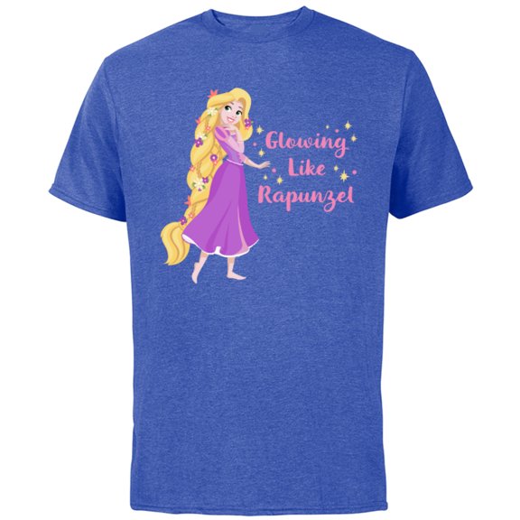 Disney Princess Glowing Like Rapunzel - Short Sleeve Cotton T-Shirt for Adults - Customized-Royal Heather
