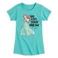 thumbnail image 1 of Disney Princess - Go Live Your Dream Ariel - Toddler & Youth Girls Short Sleeve Graphic T-Shirt, 1 of 5