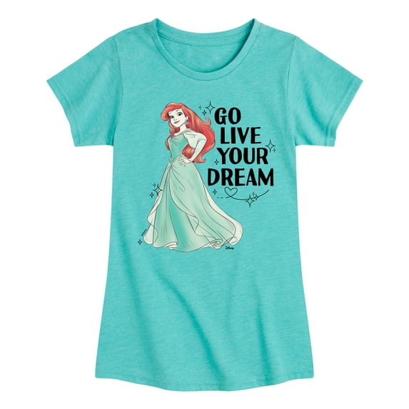 Disney Princess - Go Live Your Dream Ariel - Toddler & Youth Girls Short Sleeve Graphic T-Shirt