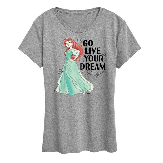 Disney Princess - Go Live Your Dream - Women's Short Sleeve Graphic T-Shirt
