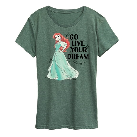 Disney Princess - Go Live Your Dream - Women's Short Sleeve Graphic T-Shirt
