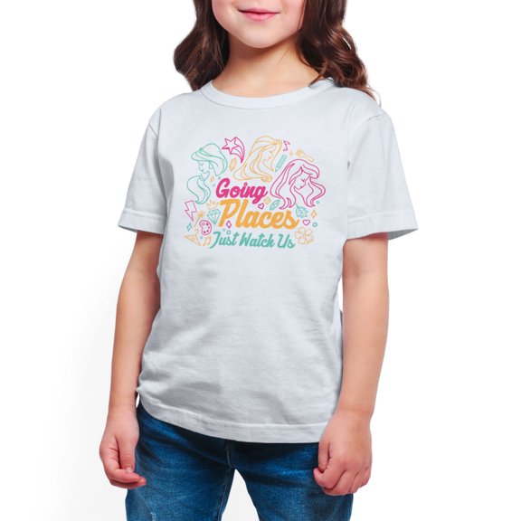 Disney Princess - Going Places - Toddler And Youth Short Sleeve Graphic T-Shirt