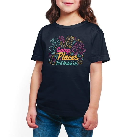 Disney Princess - Going Places - Toddler And Youth Short Sleeve Graphic T-Shirt