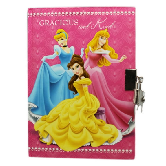 Disney Princess "Gracious and Kind" Pink Cover Diary w/Lock