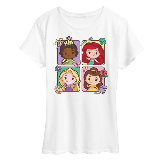 Disney - Princess Grid - Women's Short Sleeve Graphic T-Shirt