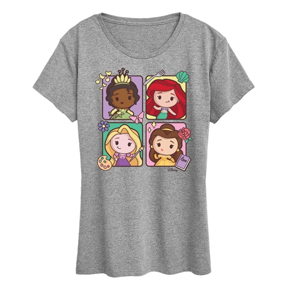 Disney - Princess Grid - Women's Short Sleeve Graphic T-Shirt