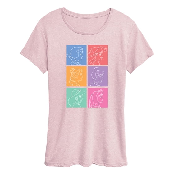 Disney - Princess Grid - Women's Short Sleeve Graphic T-Shirt