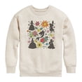 thumbnail image 1 of Disney - Princess Group Flowers Boys' Graphic Long Sleeve Fleece Sweatshirt, 1 of 4