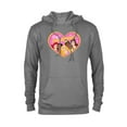thumbnail image 1 of Disney Princess Group Heart Pink - Pullover Hoodie for Adults – Customized-Graphite Heather, 1 of 5