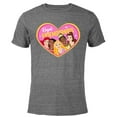 thumbnail image 1 of Disney Princess Group Heart Pink - Short Sleeve Blended T-Shirt for Adults – Customized-Dark Heather, 1 of 5