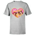 thumbnail image 1 of Disney Princess Group Heart Pink - Short Sleeve T-Shirt for Kids – Customized-Athletic Heather, 1 of 5