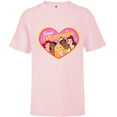 thumbnail image 1 of Disney Princess Group Heart Pink - Short Sleeve T-Shirt for Kids – Customized-Soft Pink, 1 of 5