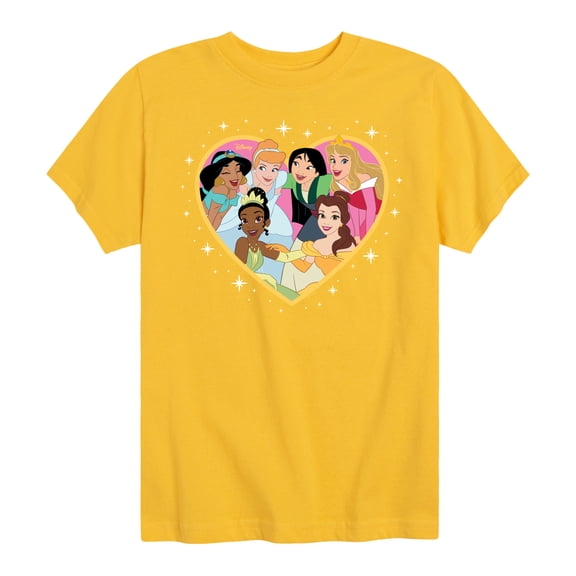 Disney - Princess Group Heart - Toddler And Youth Short Sleeve Graphic T-Shirt