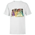 thumbnail image 1 of Disney Princess Group Pencil Sketch - Short Sleeve T-Shirt for Kids - Customized-White, 1 of 5