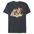 thumbnail image 1 of Disney Princess Group Photo - Short Sleeve Blended T-Shirt for Adults- Customized-Navy Heather, 1 of 5