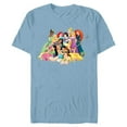 thumbnail image 1 of Disney Princess Group Photo - Short Sleeve Blended T-Shirt for Adults- Customized-Ocean Blue, 1 of 5