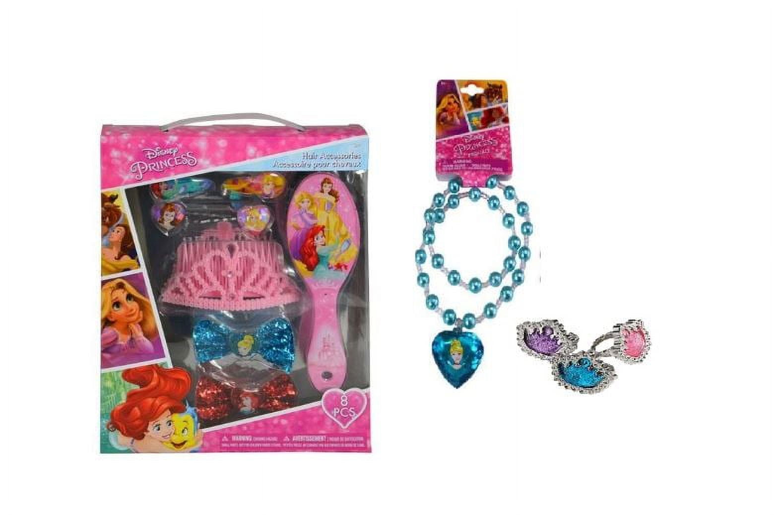 LUV HER Barbie Accessories for Girls 6 Piece Toy Jewelry Box Set with 2  Rings, 2 Bead Bracelets, and Snap Hair Clips Ages 3+