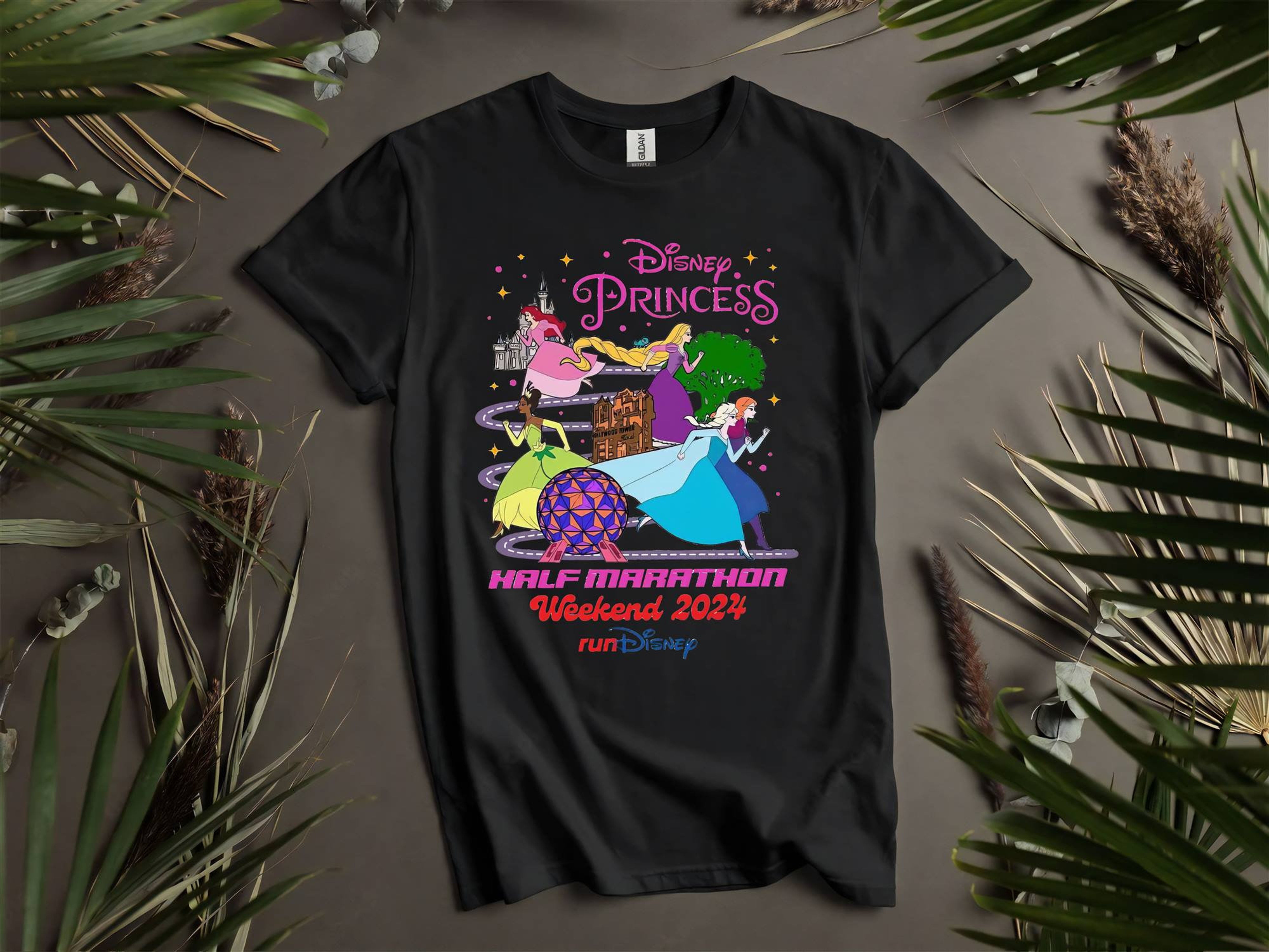 Disney Princess Half Marathon Weekend 2024 Custom TShirts for Men