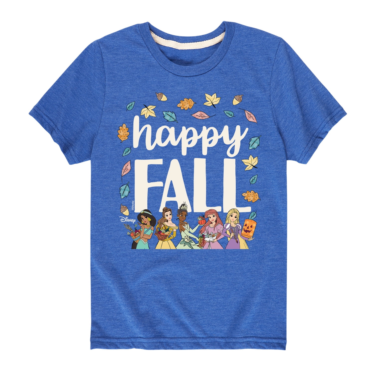 Disney Princess - Happy Fall - Toddler And Youth Short Sleeve Graphic T ...