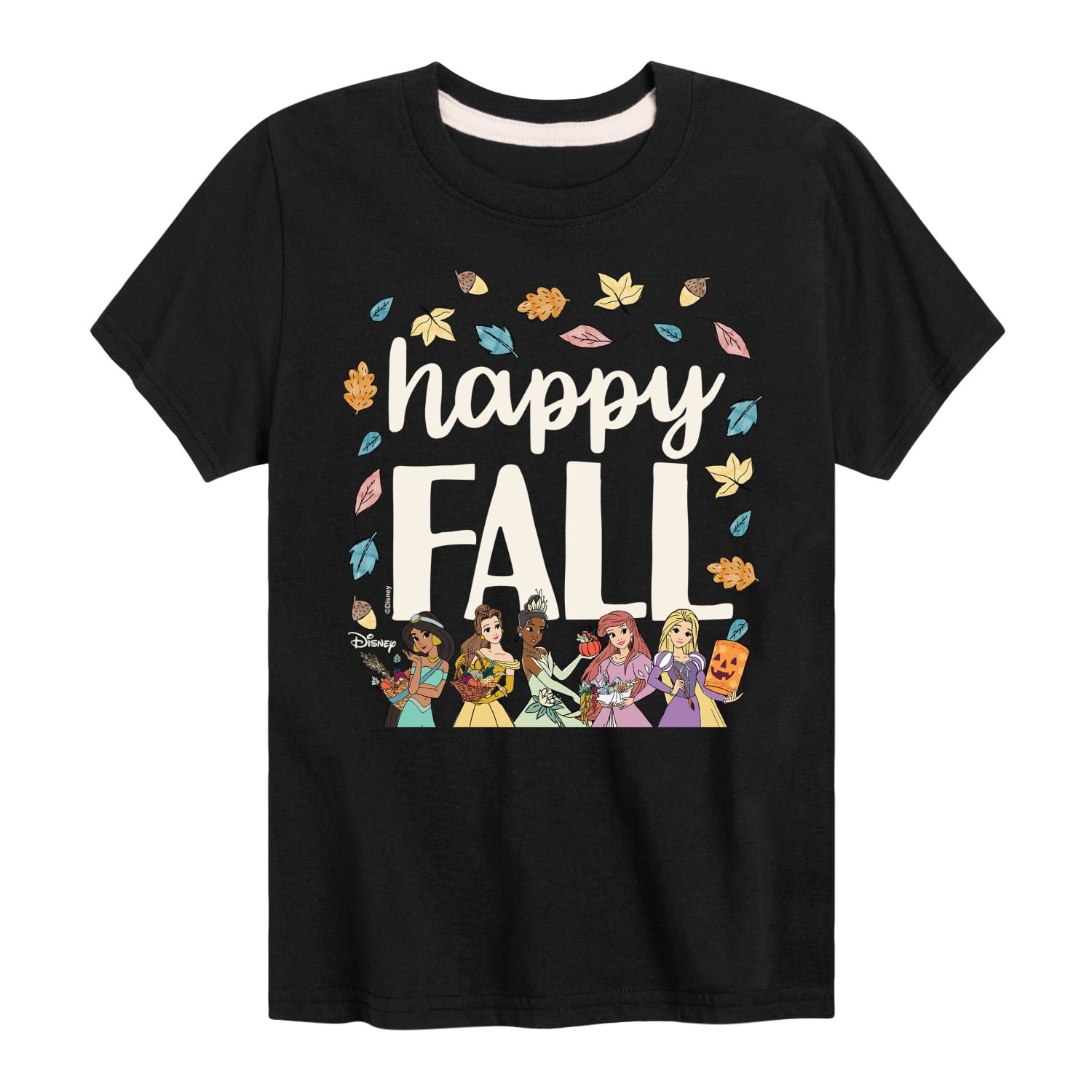 Disney Princess - Happy Fall - Toddler And Youth Short Sleeve Graphic T ...